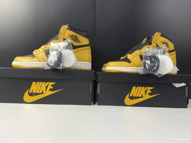 One Kick High Jordan Air Retro 1 OG 555088-701 Pollen 0625